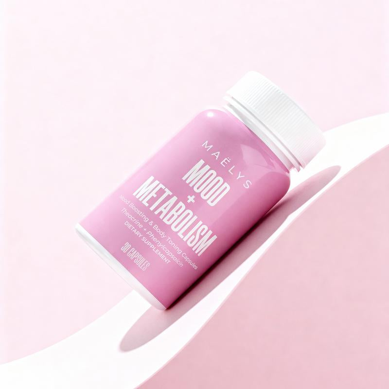 MAËLYS - MOOD + METABOLISM Mood Boosting + Body Toning Supplement - with Theacrine and Postbiotic ES1 HT to Help Improve Mood and Ease Bloating
