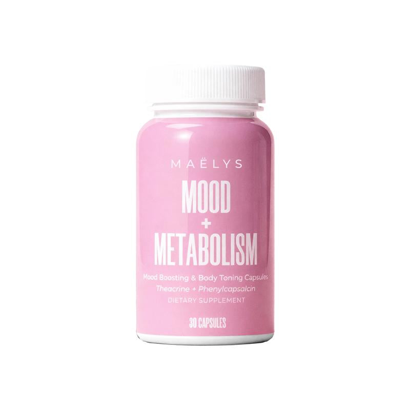 MAËLYS - MOOD + METABOLISM Mood Boosting + Body Toning Supplement - with Theacrine and Postbiotic ES1 HT to Help Improve Mood and Ease Bloating