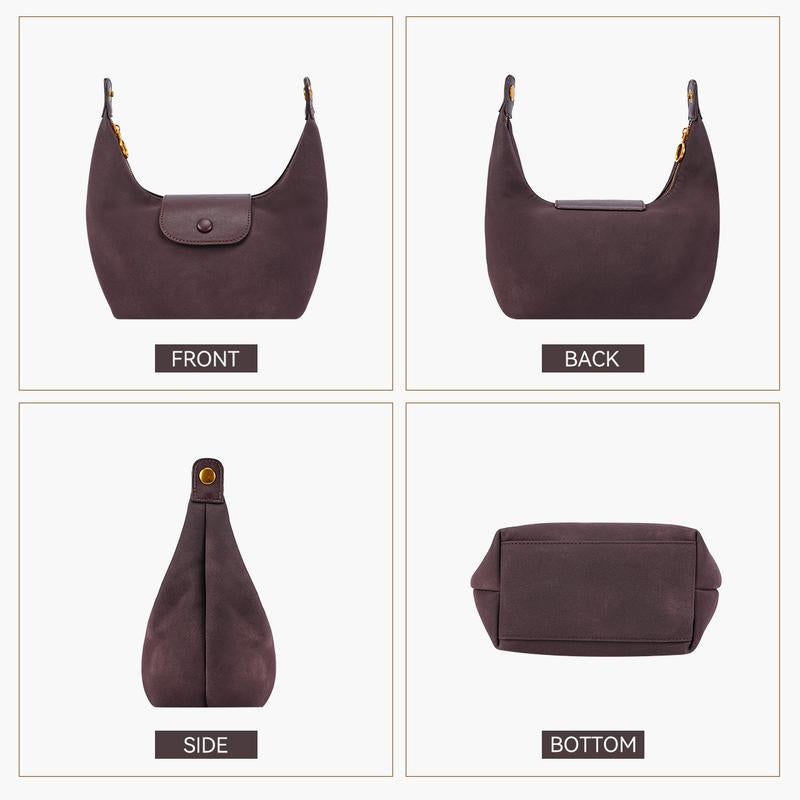 Women'S Soft Frosted Shoulder Bag with 2 Removable Straps Multiple Carrying Options Crossbody Bag in Stylish Colors