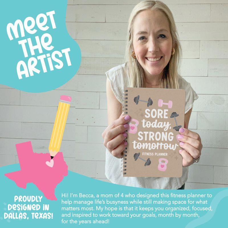 Workout Journal for Women - Undated Fitness Log, Exercise Planner & Weight Loss Tracker, Health & Fitness Journal 2026